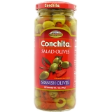 Conchita salad olives with red  sweet pimentos.  7 oz